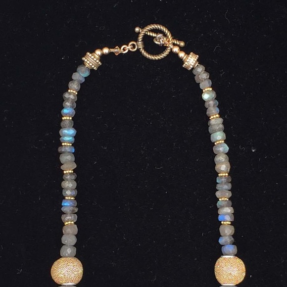 Handmade Labradorite Necklace by Sharon - Picture 4 of 4